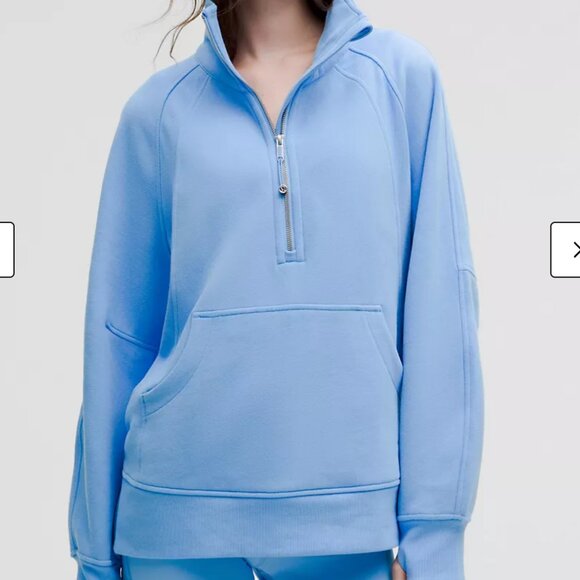 Lululemon Aero Blue SET: Wunder train 8 and Scuba Oversized Funnel-Neck LONG M/L - Picture 5 of 12
